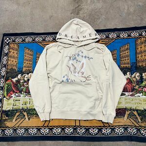 YoungLA cream Dreamer hoodie GymWear Embroidered Baggy fit size large